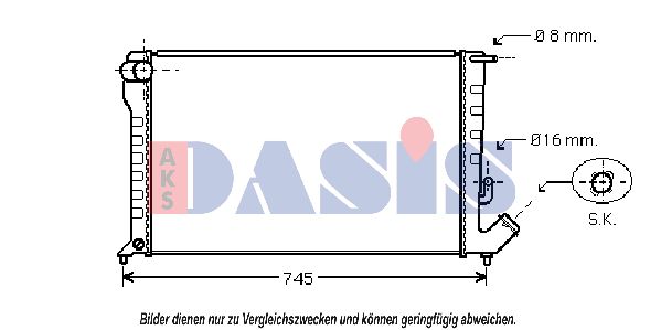 AKS DASIS Radiators, Motora dzesēšanas sistēma 060031N